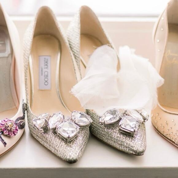 Jimmy Choo Shoes - Jimmy Choo Marvel Crystal Embellished pumps, 100 mm, size 38.5